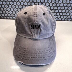 GRV Hat Cap Strap Back Unstructured Dad Hat Gray Green Adult Golfer Golf